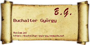 Buchalter György névjegykártya