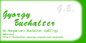 gyorgy buchalter business card